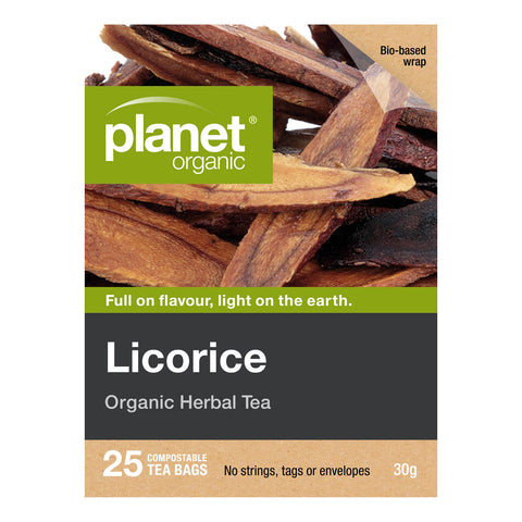 Planet Organic Licorice Herbal Tea | 25 Tea Bags