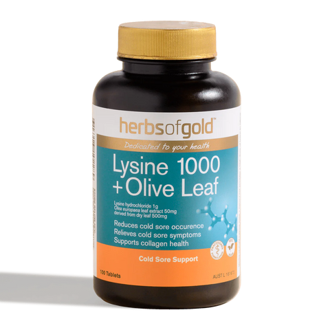 Lysine 1000 + Olive Leaf