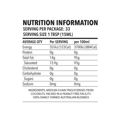 Jimalie MCT Oil 60/40 Organic 500ml