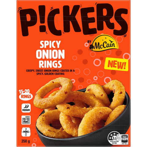 Mccain Pickers Spicy Onion Rings 350g