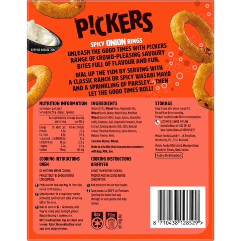 Mccain Pickers Spicy Onion Rings 350g