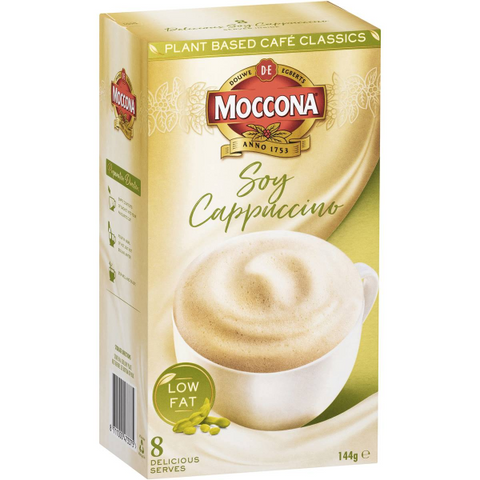 Moccona Soy Cappuccino Sachets Dairy-Free