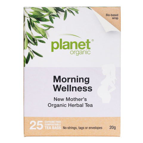 Planet Organic Morning Wellness Herbal Tea | 25 Tea Bags