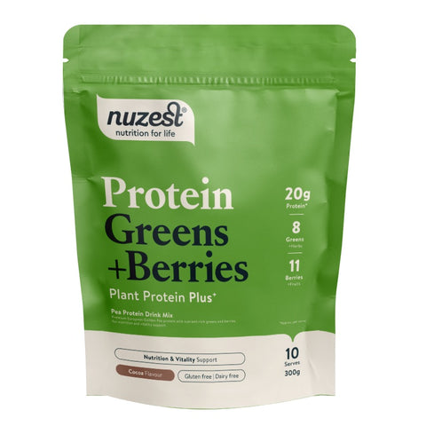 Nuzest Protein Greens Plant Protein Plus Cocoa Flavour 300g