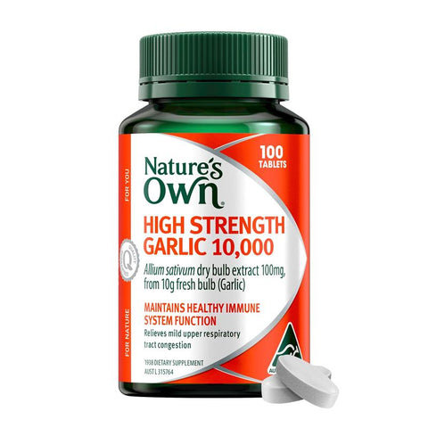 Nature's Own High Strength Garlic 10,000mg 100 Tablets