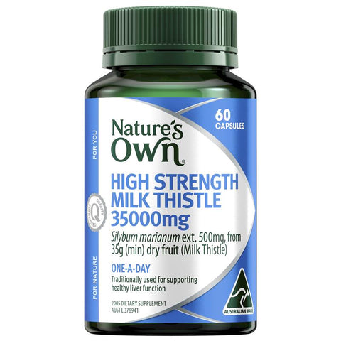 Nature's Own Milk Thistle 35000mg 60 Capsules