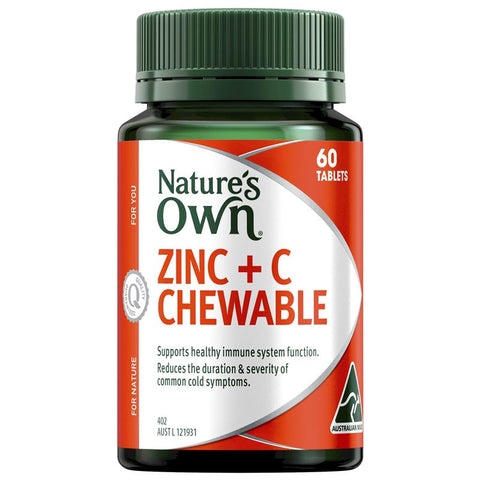 Nature's Own Zinc + C 60 Tablets