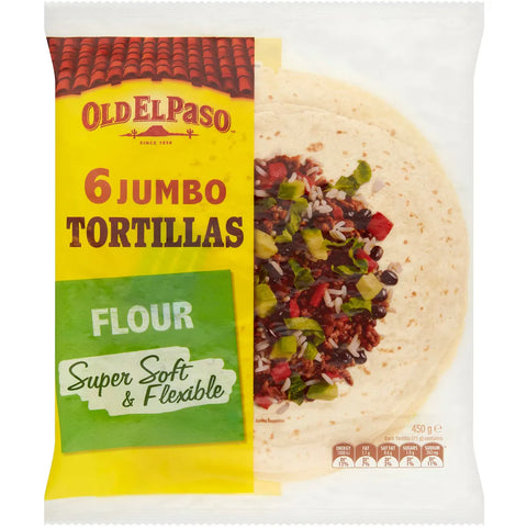 Old El Paso Burrito Tortilla Jumbo Wraps 6 Pack