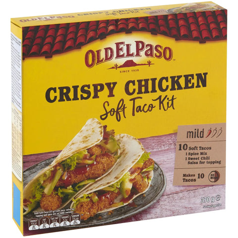 Old El Paso Crispy Chicken Soft Taco Kit Mild 370g