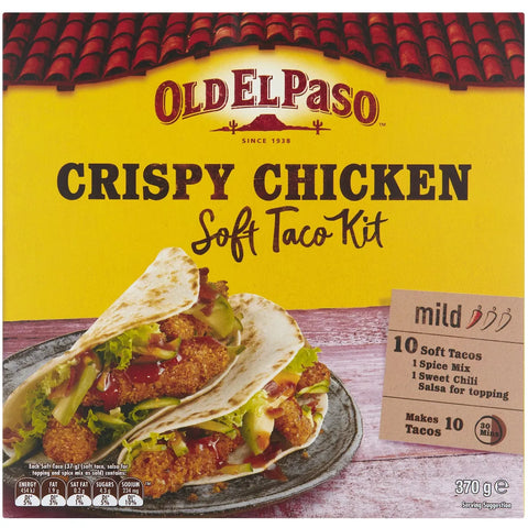 Old El Paso Crispy Chicken Soft Taco Kit Mild 370g