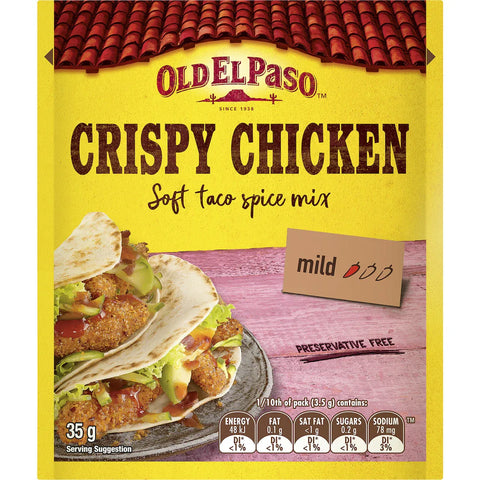 Old El Paso Crispy Chicken Soft Taco Spice Mix 35g