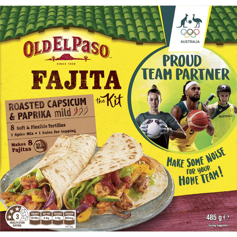 Old El Paso Fajita Dinner Kit Mexican Style Mild 485g