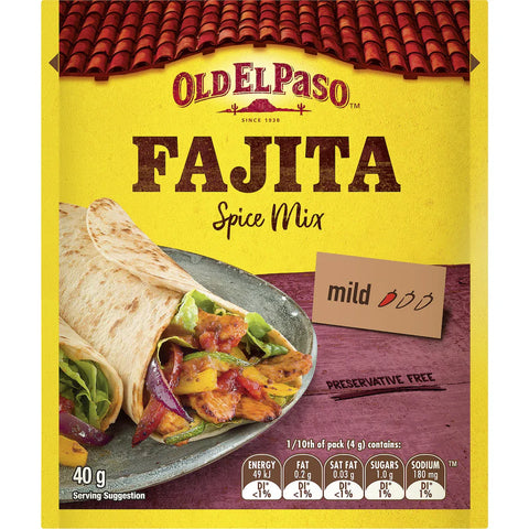 Old El Paso Fajita Spice Mix Mexican Style 40g