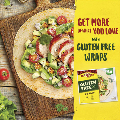 Old El Paso Gluten Free Tortilla Fajita Wraps 6 Pack