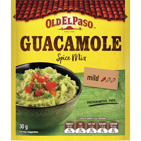 Old El Paso Guacamole Spice Mix Mild 30g