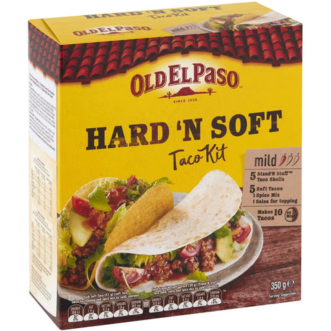 Old El Paso Hard 'n Soft Taco Kit Mexican Style Mild 350g