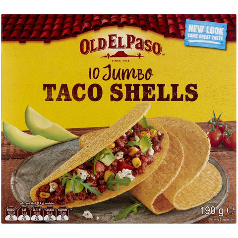 Old El Paso Jumbo Taco Shells Taco Shells 10 Pack