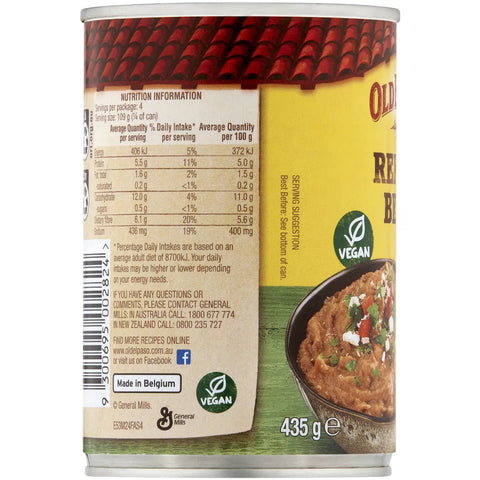 Old El Paso Refried Beans Mild 435g