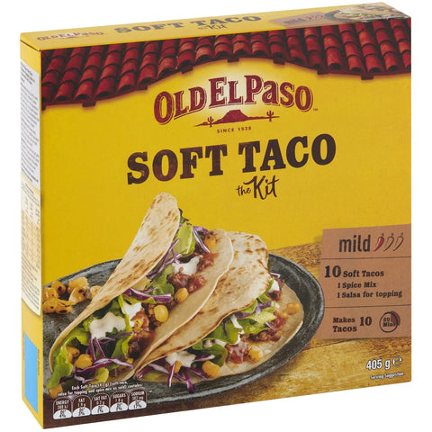 Old El Paso Soft Taco Dinner Kit Mexican Style 405g