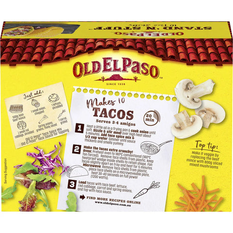 Old El Paso Stand 'n Stuff Taco Shells Taco Shells 10 Pack