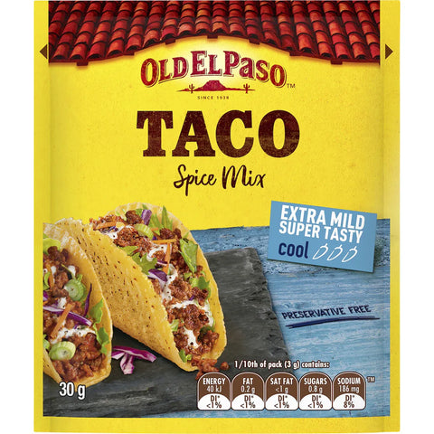 Old El Paso Taco Spice Mix Extra Mild 30g