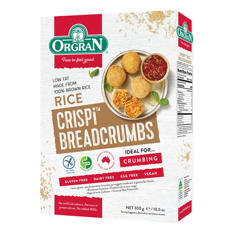 Orgran Gluten Free Breadcrumbs Crispi Rice 300g