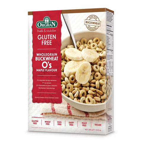 Orgran Gluten Free O's Buckwheat Maple Flavour 300g