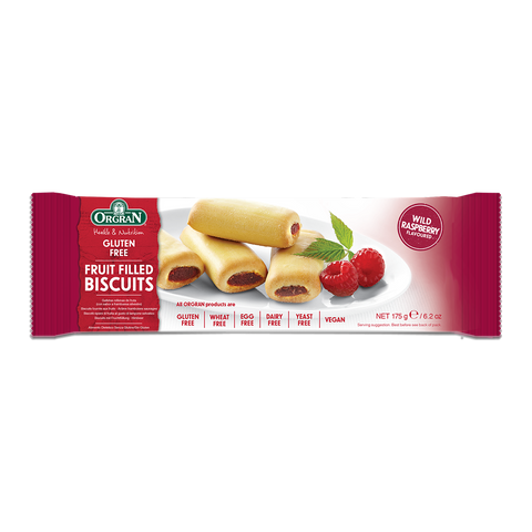 Orgran Gluten Free Biscuit Wild Raspberry Fruit 175g