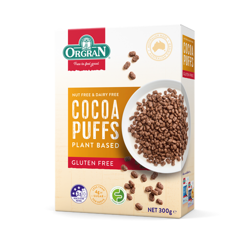 Orgran Gluten Free Cocoa Puffs 300g