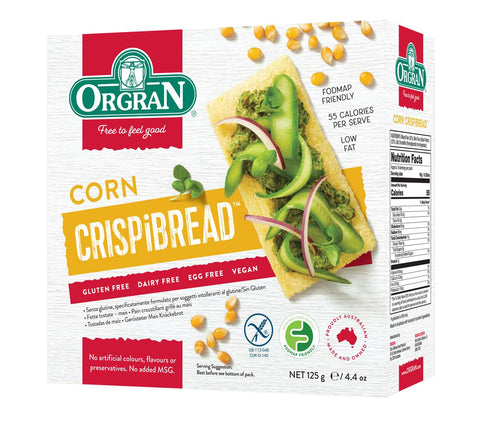 Orgran Gluten Free Crispibread Corn 125g