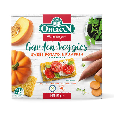 Orgran Gluten Free Crispibread S.Potato & Pumpkin 125g