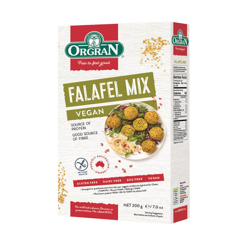 Orgran Gluten Free Falafel Mix Vegan 200g