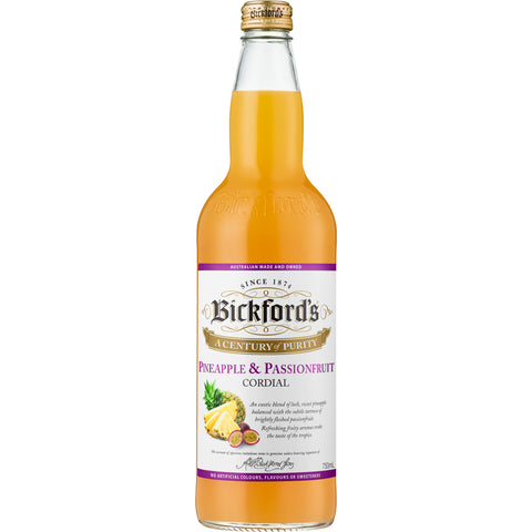 Bickford's Pineapple and Passionfruit Cordial 750mL