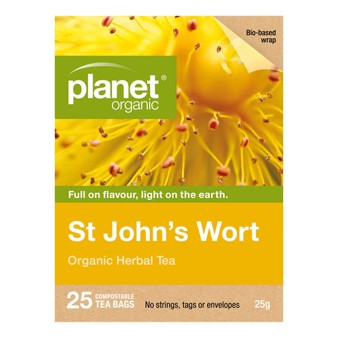 Planet Organic St John's Wort Herbal Tea | 25 Tea Bags