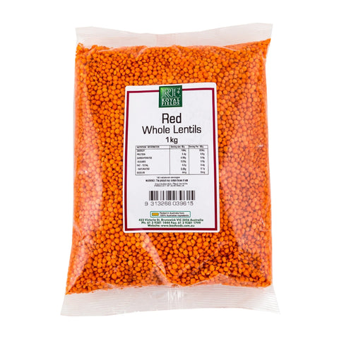 Royal Fields Lentils Red Whole 1kg