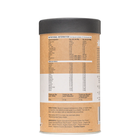 Amazonia Raw Protein Isolate Choc Coconut 500g