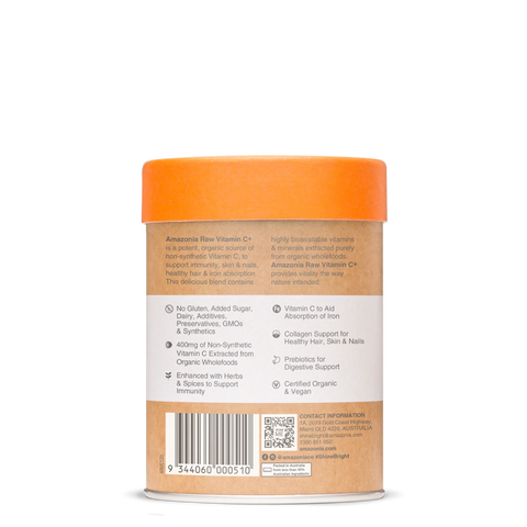 Amazonia Raw Wholefood Extracts Vitamin C+ 120g