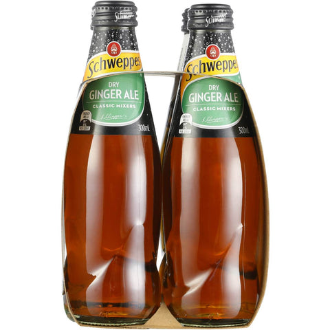 Schweppes Dry Ginger Ale 300ml X4 Pack