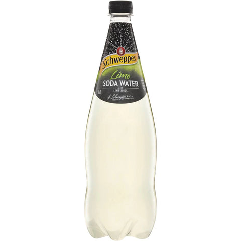 Schweppes Lime Soda Water Lime 1.1l