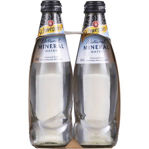 Schweppes Natural Mineral Water 300ml X4 Pack