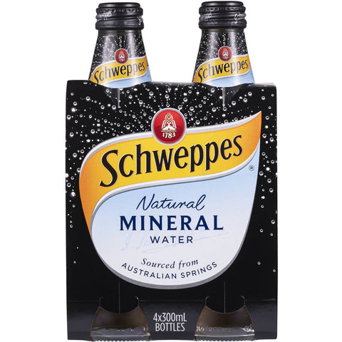 Schweppes Natural Mineral Water 300ml X4 Pack