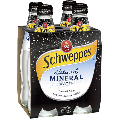 Schweppes Natural Mineral Water 300ml X4 Pack