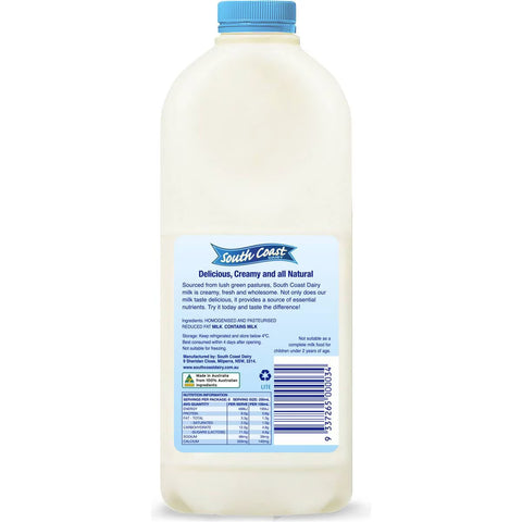 South Coast Dairy Light Milk  2L