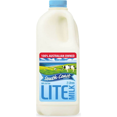 South Coast Dairy Light Milk  2L