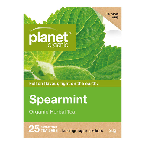 Planet Organic Spearmint Herbal Tea | 25 Tea Bags