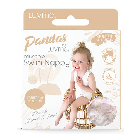 Pandas by Luvme Reusable Swim Nappy | FLORA 1Pk