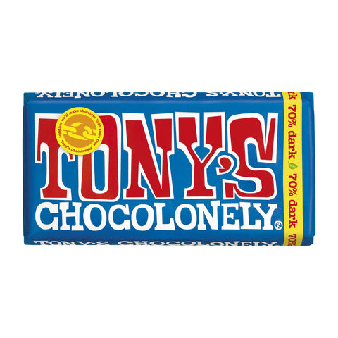 Tony's Chocolonely Extra Dark Chocolate 70% 180g