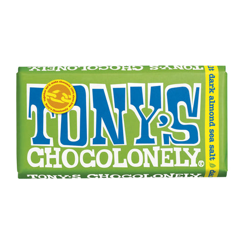 Tony's Chocolonely Vegan Dark Almond Sea Salt 51% 180g