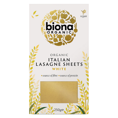 Biona Organic Italian Lasagne Sheets White - 250g