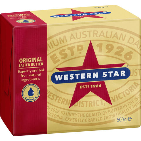 Western Star Original Salted Butter Block 500g